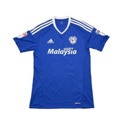 2016/17 Cardiff City Zohore #26 *Match Issued + Signed* Heimtrikot (S) Adidas
