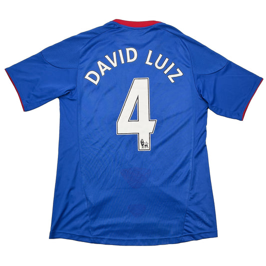 CULT KITS - 2010/11 CHELSEA DAVID LUIZ #4 HOME SHIRT (S) ADIDAS