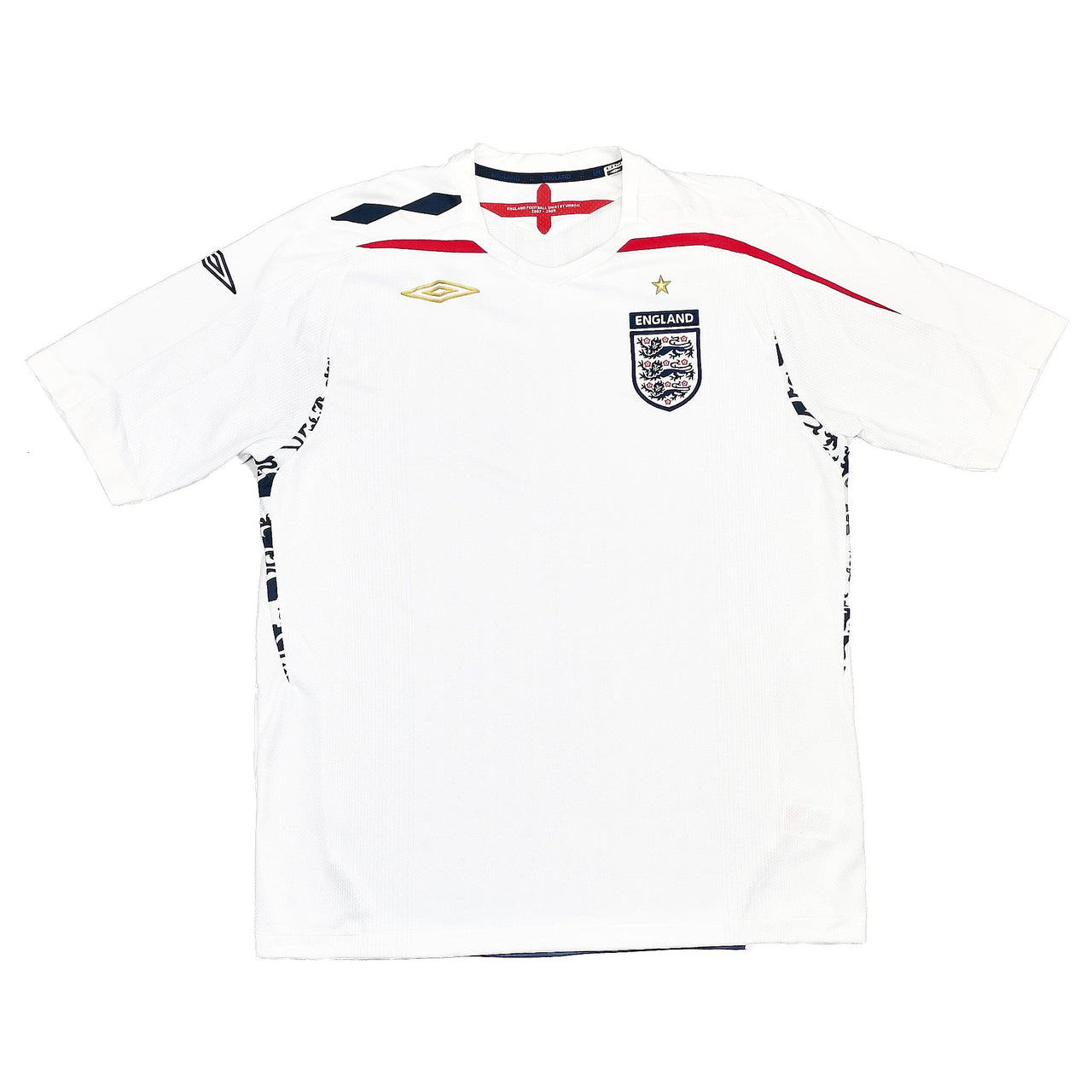 CULT KITS - 2007/09 ENGLAND HOME SHIRT (XL) UMBRO