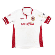 2014/15 Cardiff City Le Fondre #10 *Matchworn + signiert* Drittes Trikot (M) Cosway Sports