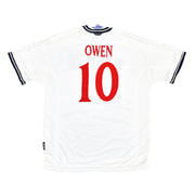 1999/01 England Owen #10 *BNWT* Signed Home Trikot (XL) Umbro