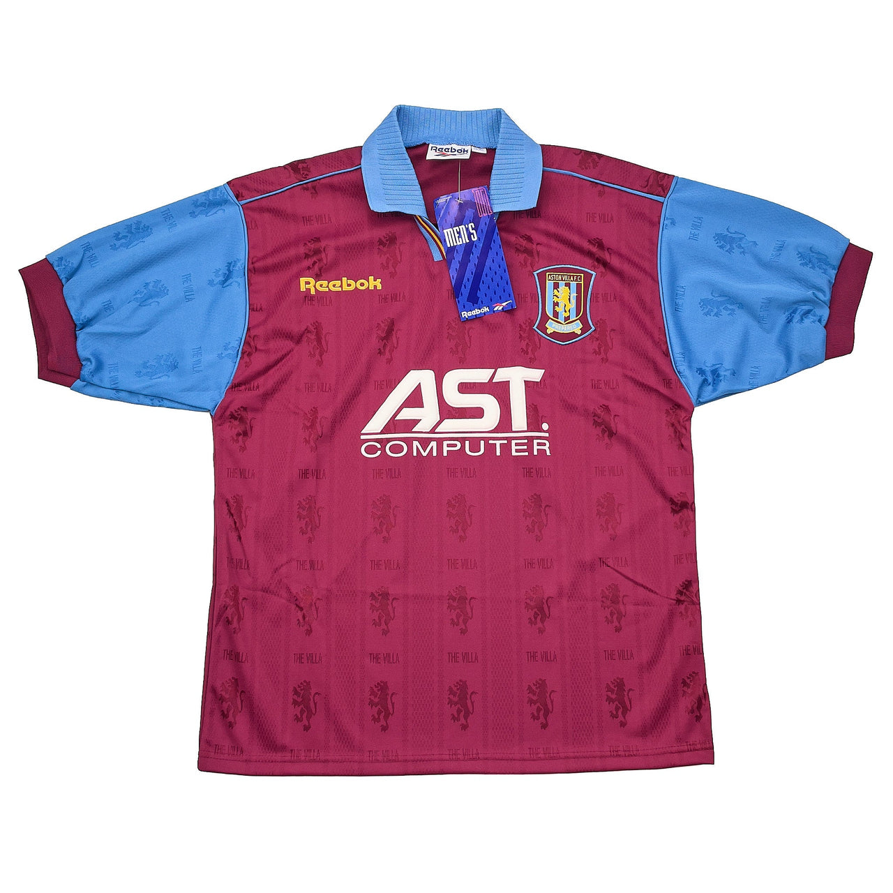 CULT KITS - 1995/97 ASTON VILLA *BNWT* HOME SHIRT (M) REEBOK