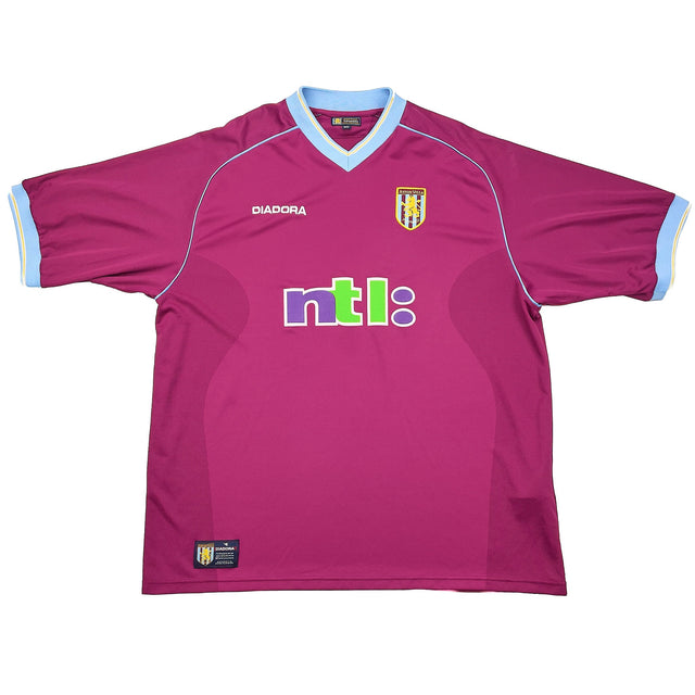CULT KITS - 2001/02 ASTON VILLA HADJI #21 HOME SHIRT (XXL) DIADORA