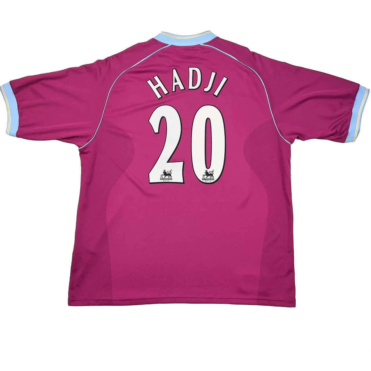 CULT KITS - 2001/02 ASTON VILLA HADJI #21 HOME SHIRT (XXL) DIADORA
