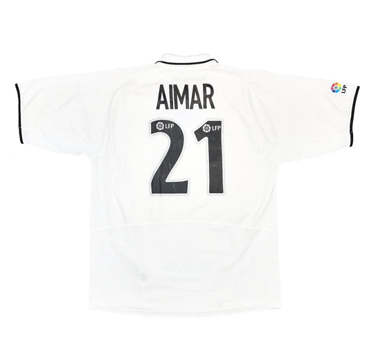 CULT KITS - 2002/03 VALENCIA AIMAR #10 HOME SHIRT (XL) NIKE