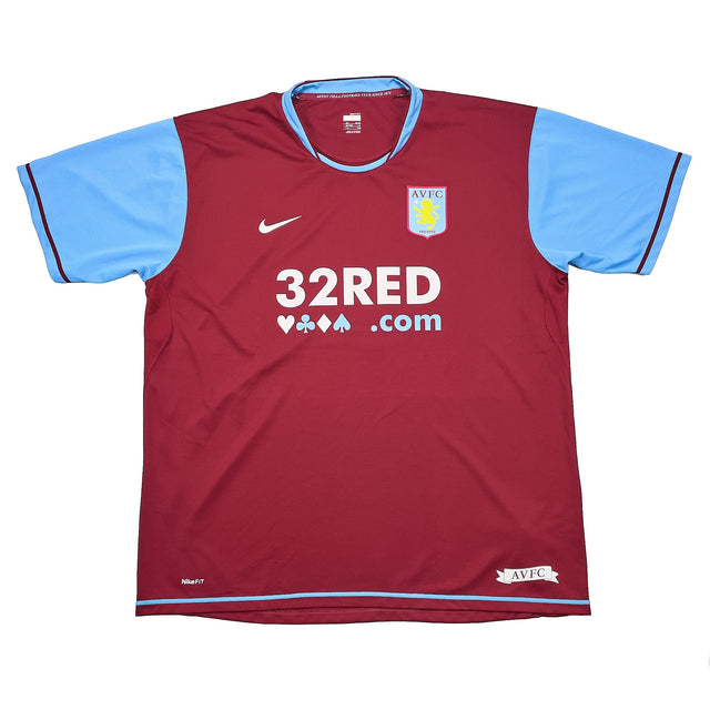 CULT KITS - 2007/08 ASTON VILLA HAREWOOD #9 HOME SHIRT (XXL) NIKE