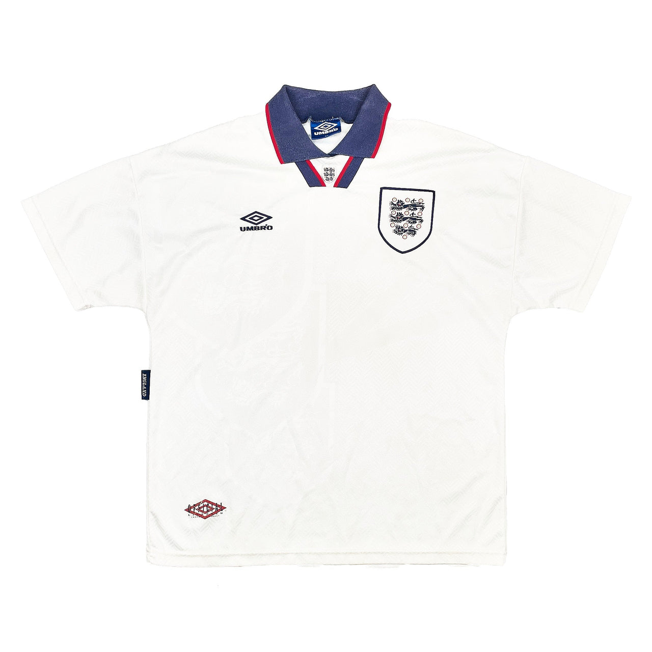 CULT KITS - 1993/95 ENGLAND HOME SHIRT (XL) UMBRO