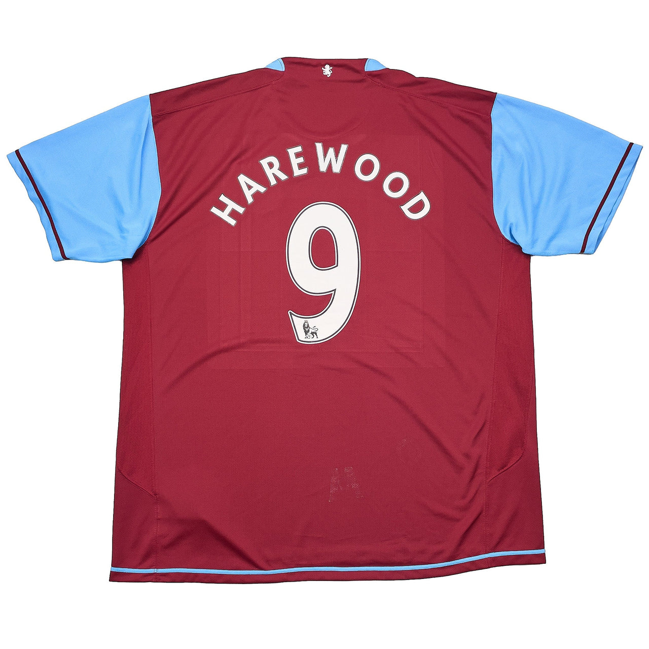 CULT KITS - 2007/08 ASTON VILLA HAREWOOD #9 HOME SHIRT (XXL) NIKE