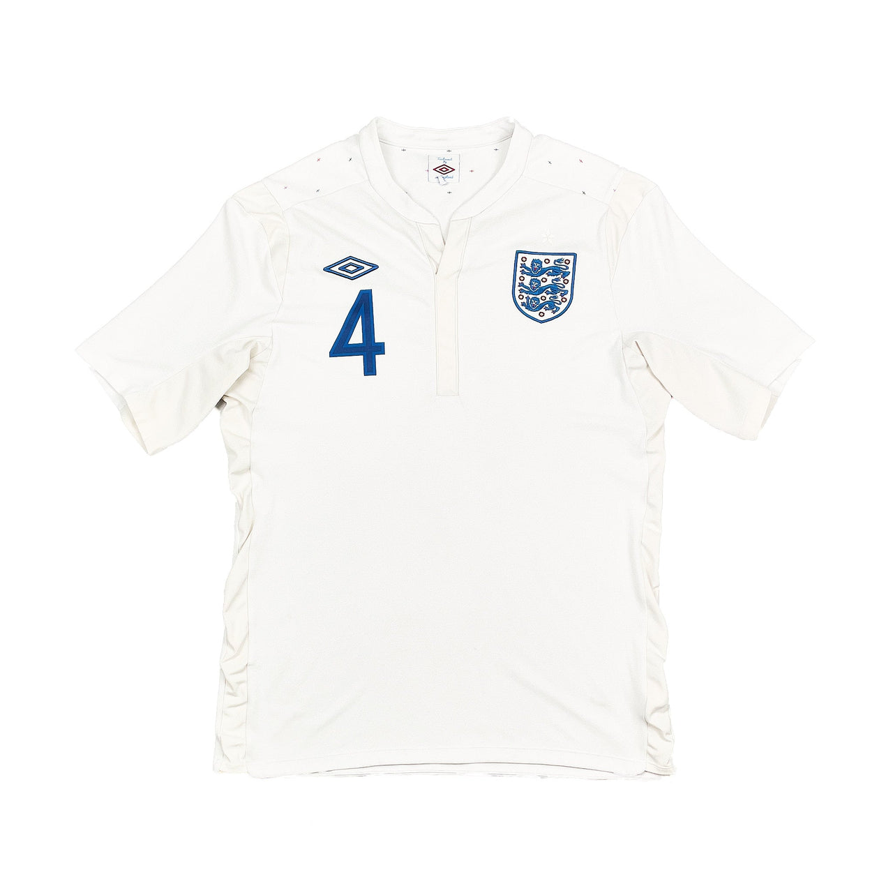 CULT KITS - 2010/11 ENGLAND GERRARD #4 HOME SHIRT (M) UMBRO