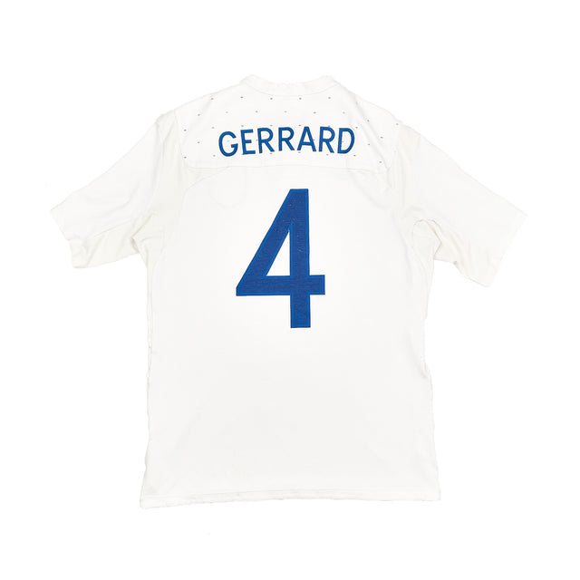 CULT KITS - 2010/11 ENGLAND GERRARD #4 HOME SHIRT (M) UMBRO