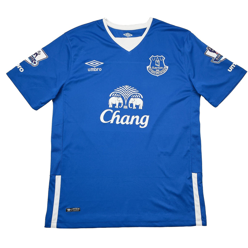 CULT KITS - 2015/16 EVERTON MIRALLAS #11 HOME SHIRT (XL) UMBRO