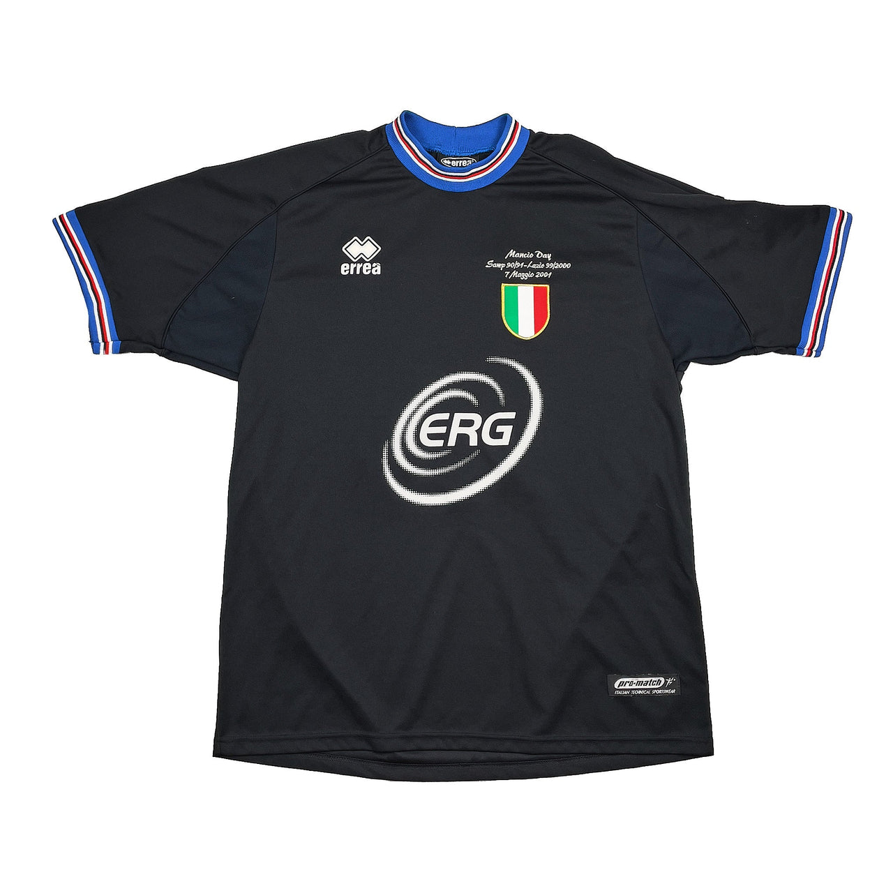 2001 SAMPDORIA MANCINI #10 'TESTIMONIAL MANCIO DAY' SHIRT (XXL) ERREA