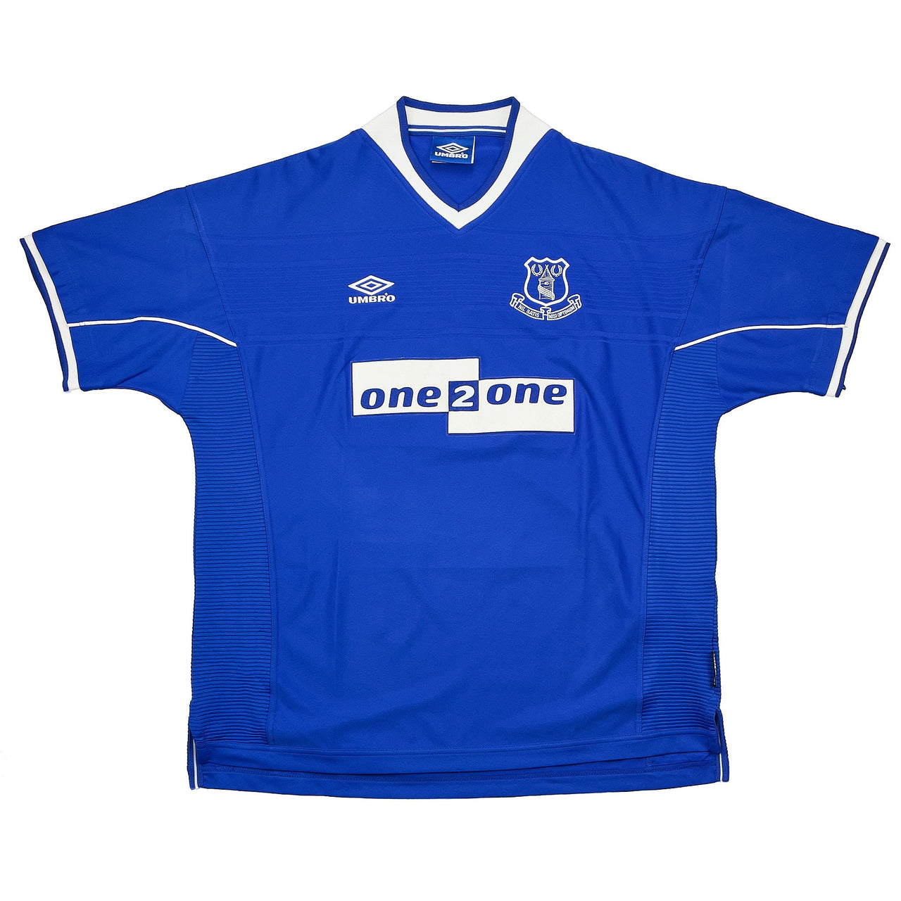 CULT KITS - 1999/00 EVERTON HOME SHIRT (XXL) UMBRO