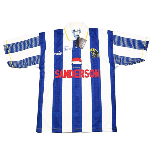 1993/95 SHEFFIELD WEDNESDAY *SIGNED* BNWT HOME SHIRT (M) PUMA