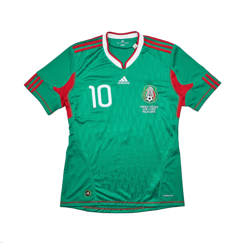 2010 MEXICO C.BLANCO #10 (FRANCE v MEXICO) HOME SHIRT (M) ADIDAS, Cult Kits
