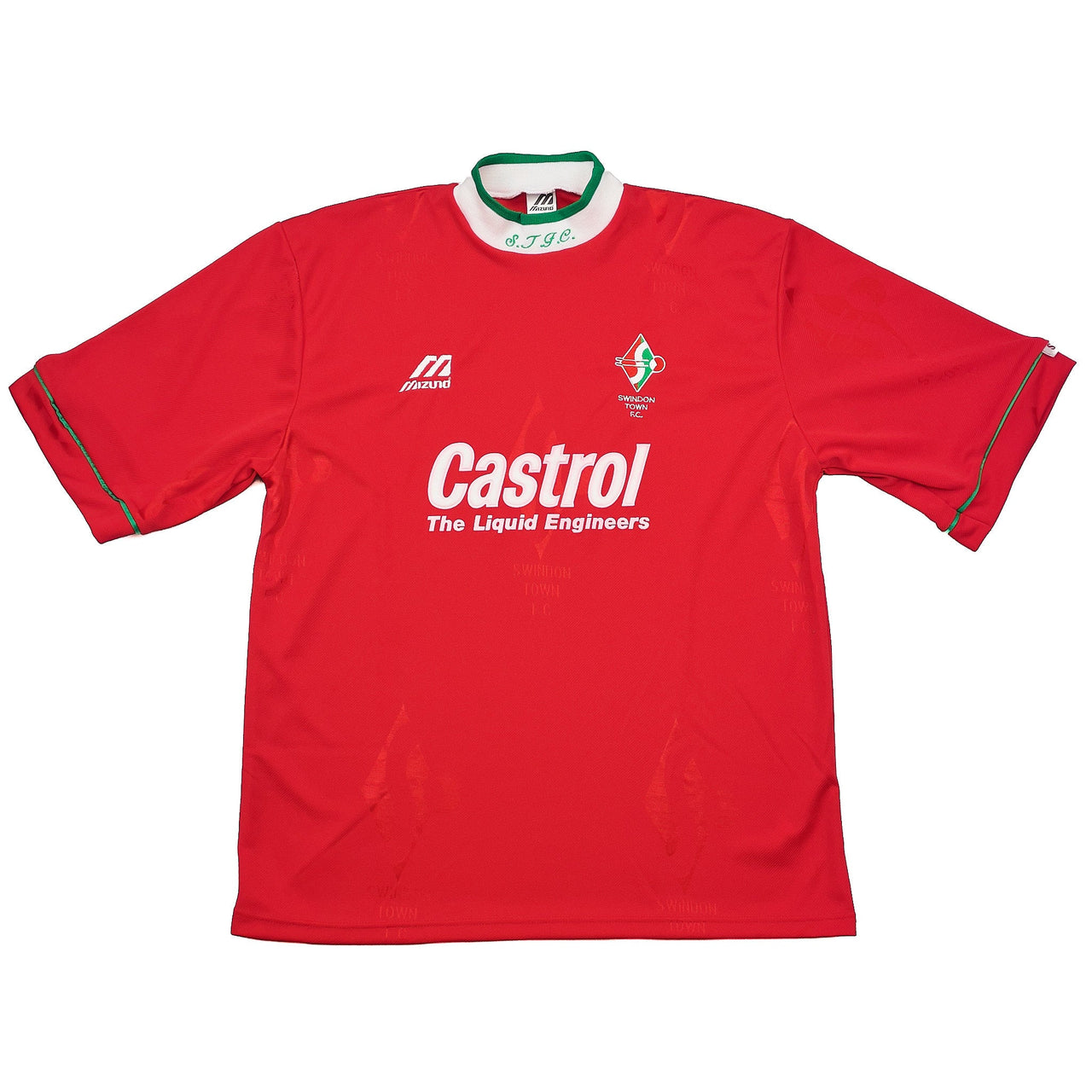 CULT KITS - 1995/97 SWINDON TOWN *MINT* HOME SHIRT (L) MIZUNO