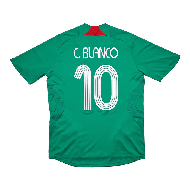 2007/08 MEXICO C.BLANCO #10 HOME SHIRT (M) ADIDAS