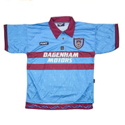 1995/97 West Ham *neuwertiges* Auswärtstrikot zur Hundertjahrfeier (L) Pony