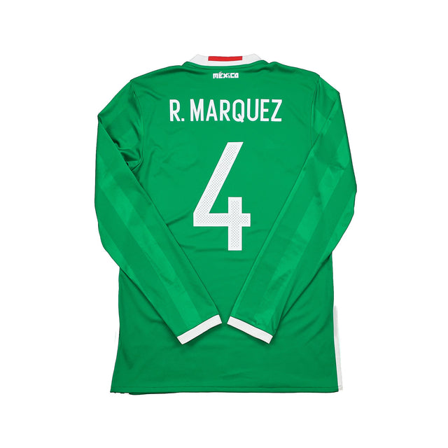 CULT KITS - 2016/17 MEXICO MARQUEZ #4 L/S HOME SHIRT (M) ADIDAS