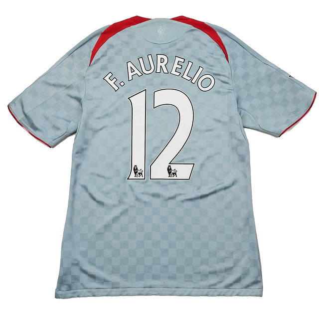 CULT KITS - 2008/09 LIVERPOOL F.AURELIO #12 AWAY SHIRT (M) ADIDAS