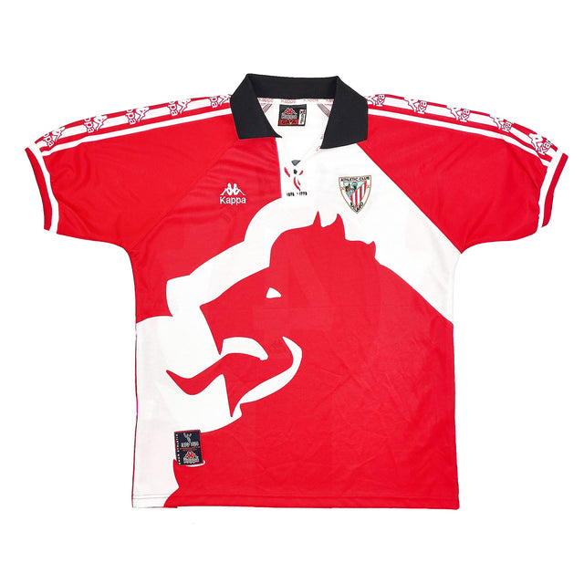 CULT KITS - 1997/98 ATHLETIC BILBAO ALKORTA M #4 *CENTENARY* HOME SHIRT (XL) KAPPA