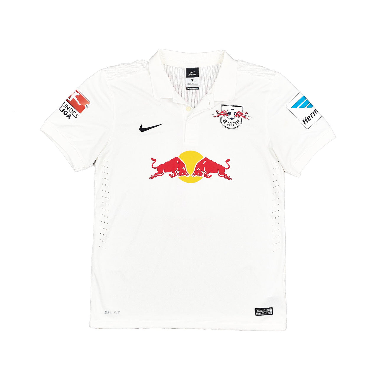 2014/15 RED BULL LEIPZIG WILLERS #4 *PLAYER ISSUE* HOME SHIRT (M) NIKE
