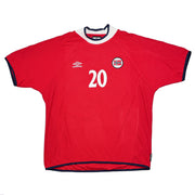 2000/02 Norwegen Solskjaer #20 Heimtrikot (XXL) Umbro