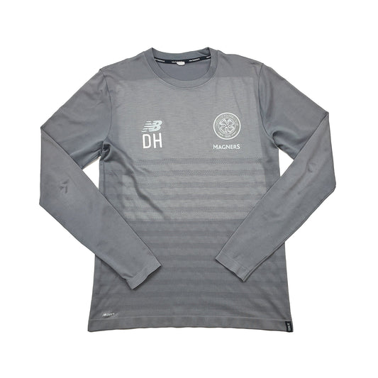 CULT KITS - 2018/19 CELTIC *STAFF ISSUE* TRAINING SHIRT (L) NEW BALANCE