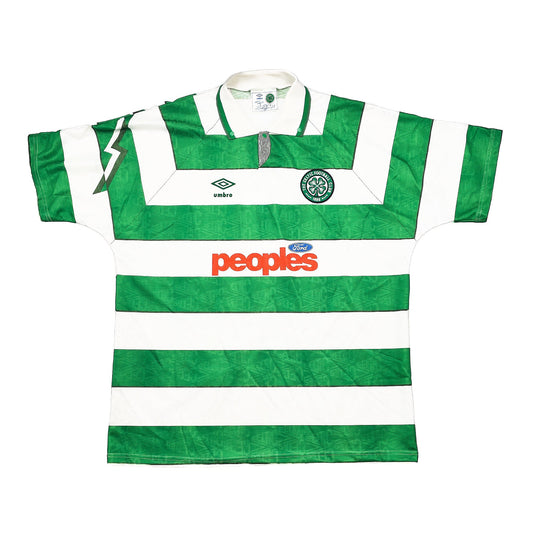 CULT KITS - 1991/92 CELTIC HOME SHIRT (XL) UMBRO