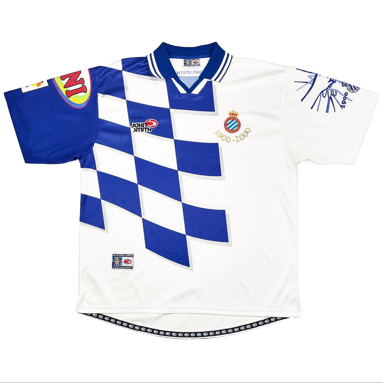1999/00 ESPANYOL *CENTENARY* HOME SHIRT (XXL) JOHN SMITH