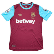 2015/16 West Ham Noble #16 *Match Issue + Signiertes* Heimtrikot (S) Umbro