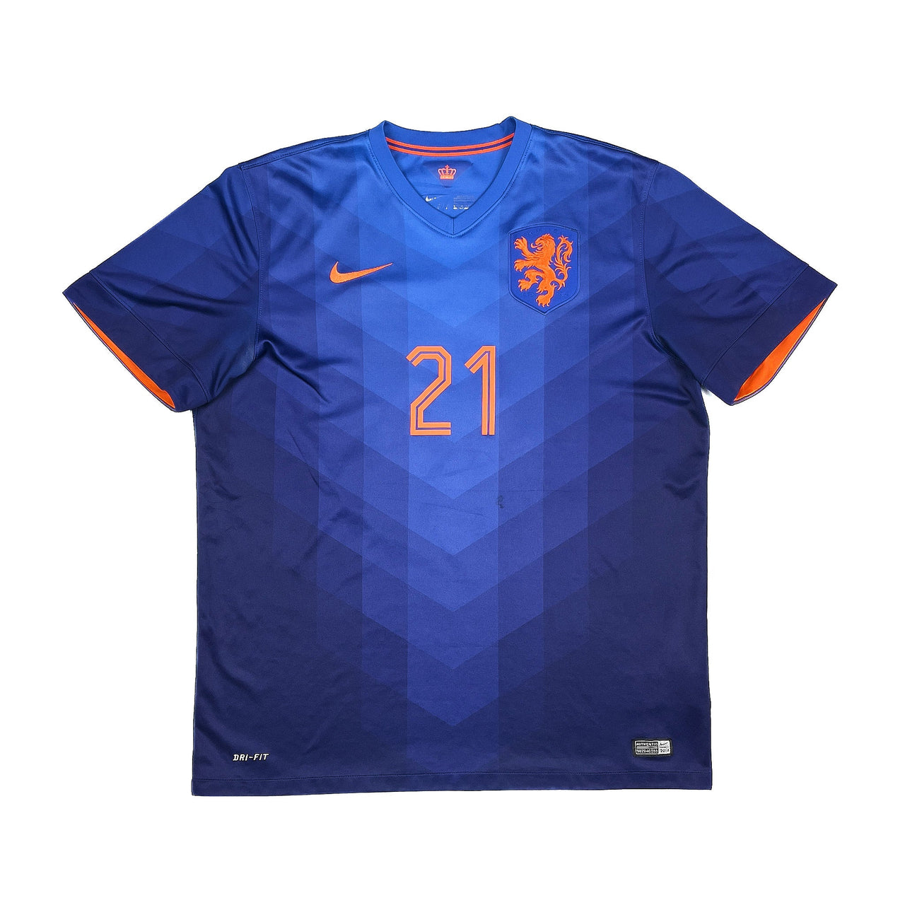 2014/15 NETHERLANDS MEMPHIS #21 AWAY SHIRT (XL) NIKE