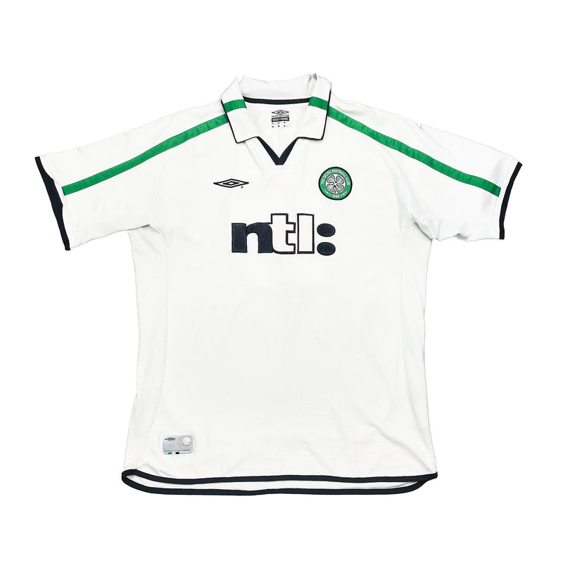2001/02 CELTIC PETROV #19 AWAY SHIRT (XXL) UMBRO