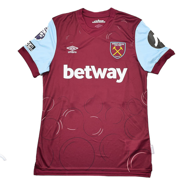 CULT KITS | 2023/24 WEST HAM BOWEN #20 *MATCH WORN* HOME SHIRT UMBRO