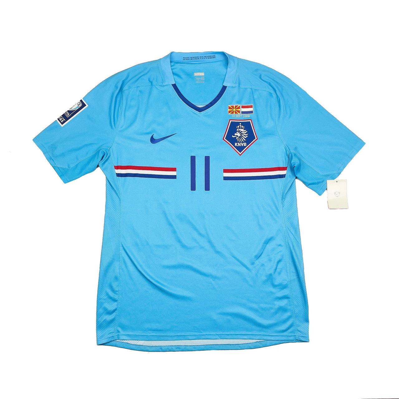 2008/10 NETHERLANDS ROBBEN #11 *BNWT* MATCH ISSUE AWAY SHIRT (XL) NIKE