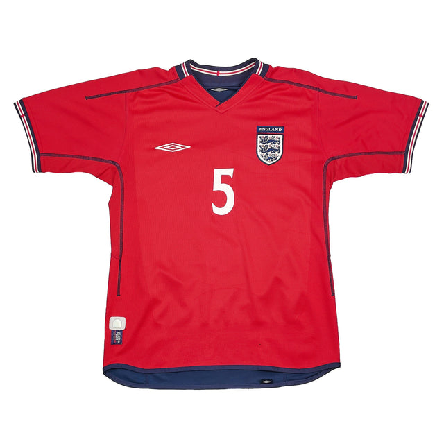 CULT KITS - 2002/04 ENGLAND FERDINAND #5 AWAY SHIRT (S) UMBRO