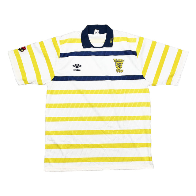 1988/91 SCOTLAND *MINT* AWAY SHIRT (L) UMBRO