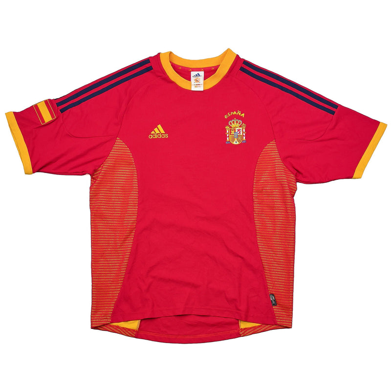 CULT KITS - 2002/04 SPAIN RAUL #7 HOME SHIRT (L) ADIDAS