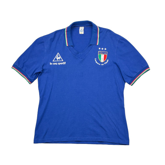 CULT KITS - 1982 ITALY *CHAMPIONS* HOME SHIRT (M) LE COQ SPORTIF