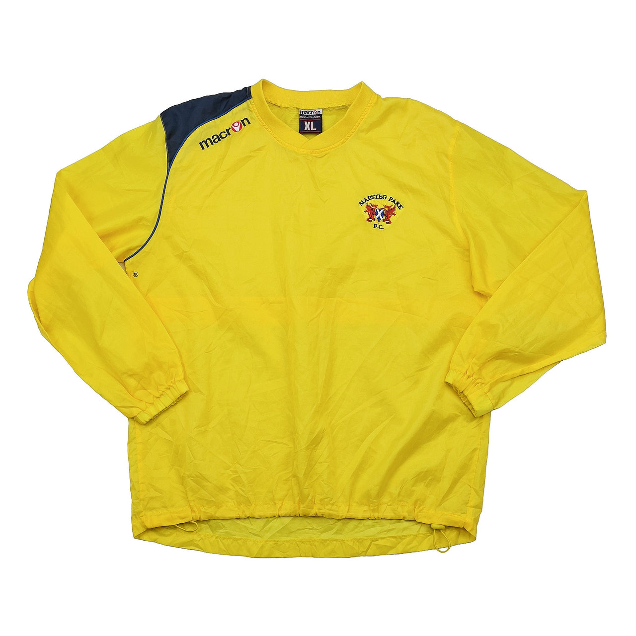 2008/09 MAESTEG PARK FC MACRON WATERPROOF DRILL TOP (XL)
