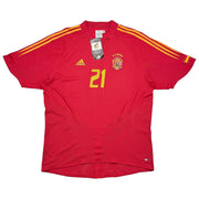 2004/06 Spanien Valeron #21 *BNWT* Heimtrikot (XL) Adidas