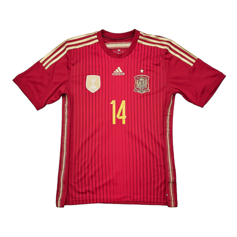 CULT KITS - 2013/15 SPAIN ALONSO #14 HOME SHIRT (M) ADIDAS