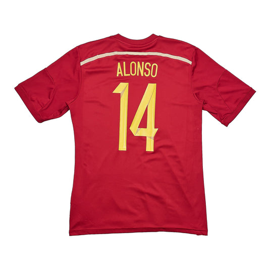 CULT KITS - 2013/15 SPAIN ALONSO #14 HOME SHIRT (M) ADIDAS