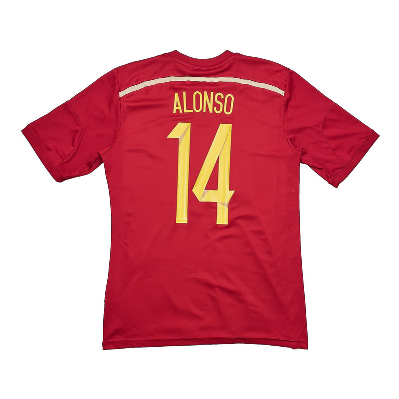 CULT KITS - 2013/15 SPAIN ALONSO #14 HOME SHIRT (M) ADIDAS
