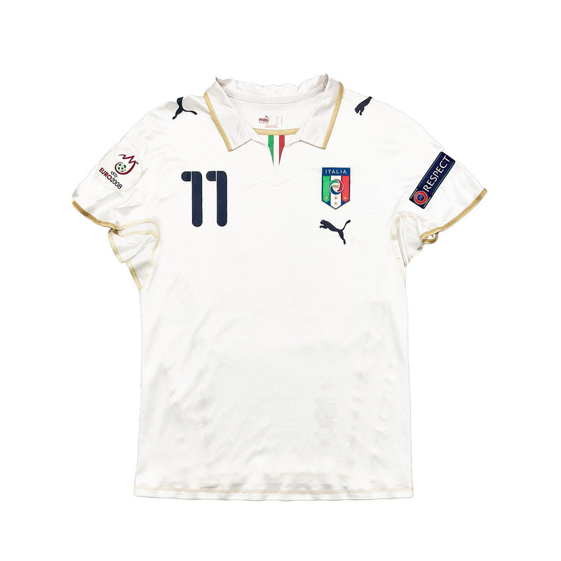 2008/09 ITALY DI NATALE #11 *MATCH ISSUE* EURO AWAY SHIRT (M) PUMA