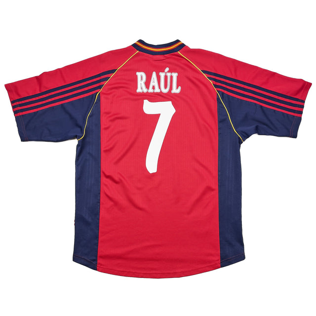 1998/99 SPAIN RAUL #7 HOME SHIRT (L) ADIDAS