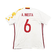 2015/16 Spanien A.Iniesta #6 Auswärtstrikot (M) Adidas