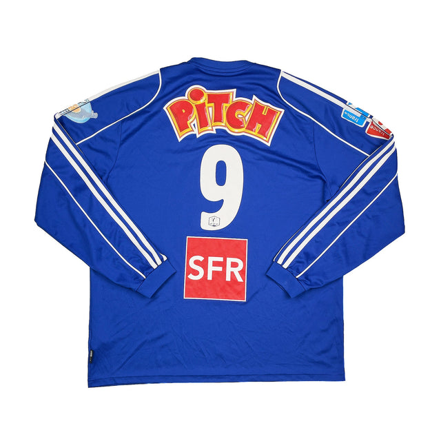 2007/08 THONON ÉVIAN GRAND GENEVE F.C. #9 L/S HOME SHIRT (XL) ADIDAS