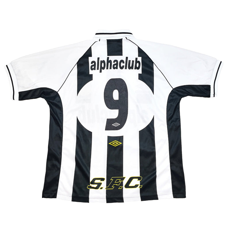 CULT KITS - 2000 SANTOS #9 HOME SHIRT (XL) UMBRO