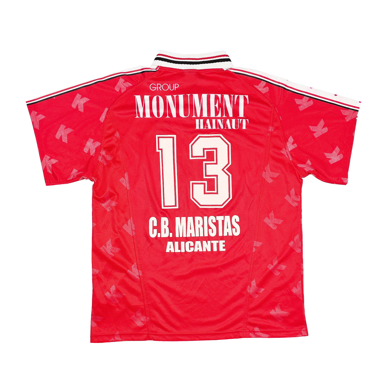 CULT KITS - 1998/99 ROYAL EXCEL MOUSCRON #13 HOME SHIRT (L) KELME